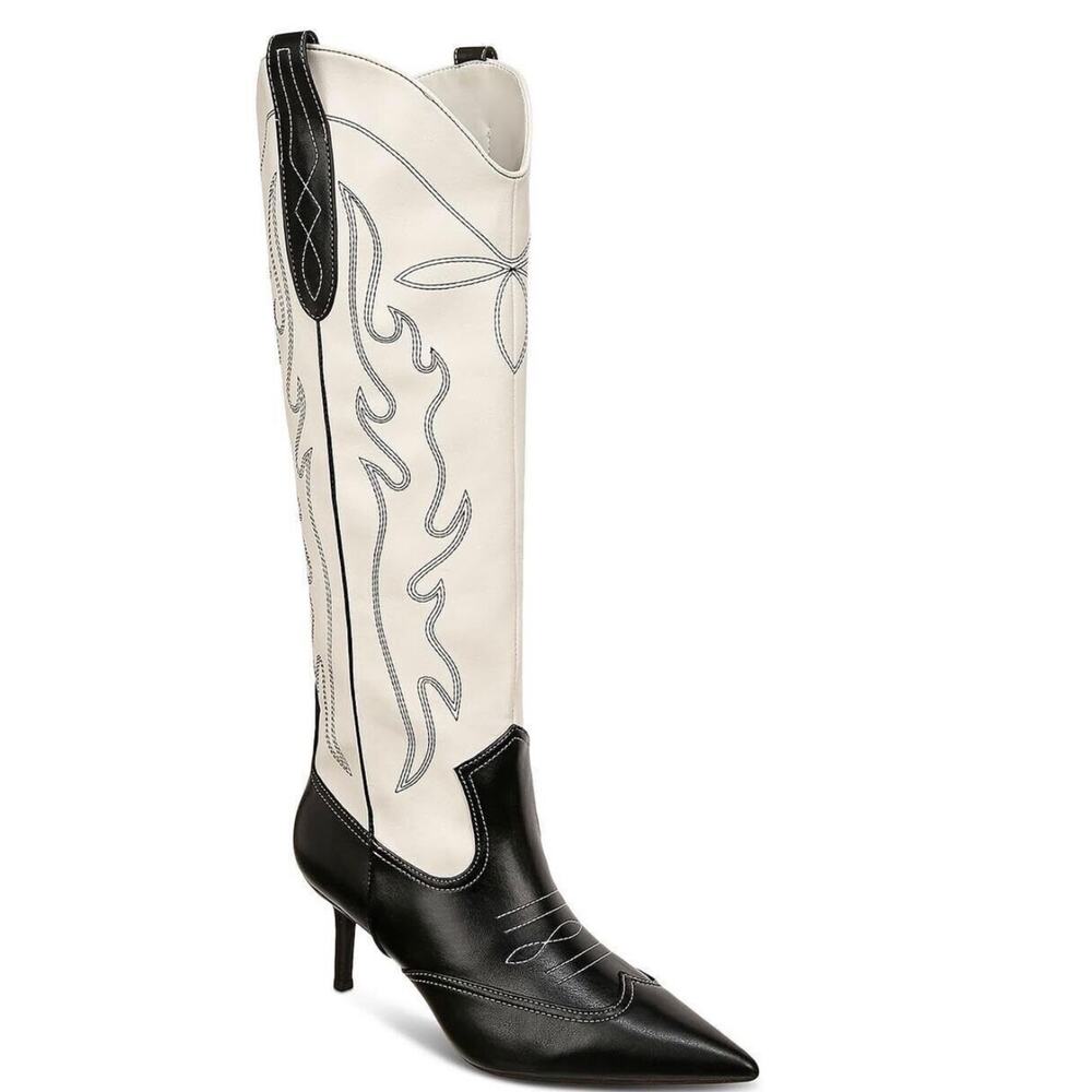 INC Women's Hayleigh Mid-Heel Cowboy Boots Size 7 NEW #M823